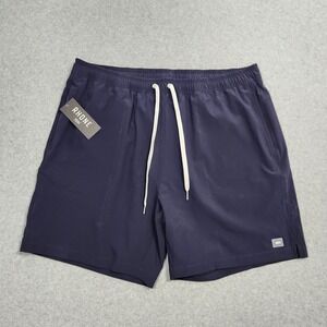 Rhone Swim Trunks Mens XXL R&R Blue True Navy Lined Drawstrings Stretch NEW